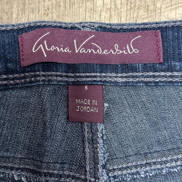 Women's Gloria Vanderbilt 6 Small Shorts Bermuda Jeans Navy Blue Spandex NWT - Picture 7 of 9